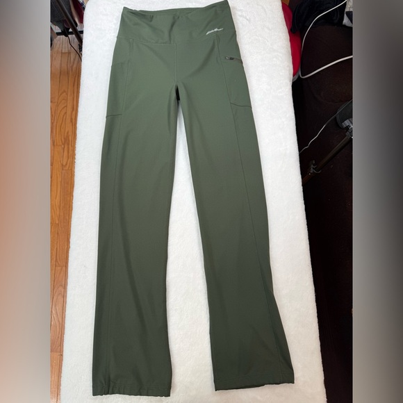 Eddie Bauer Pants - Eddie Bauer Women's Sage Green Leggings Zipper Leg Pocket